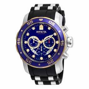 Invicta Men's Chronograph Watch - Pro Diver Steel & Silicone Strap Blue Dial | 22971