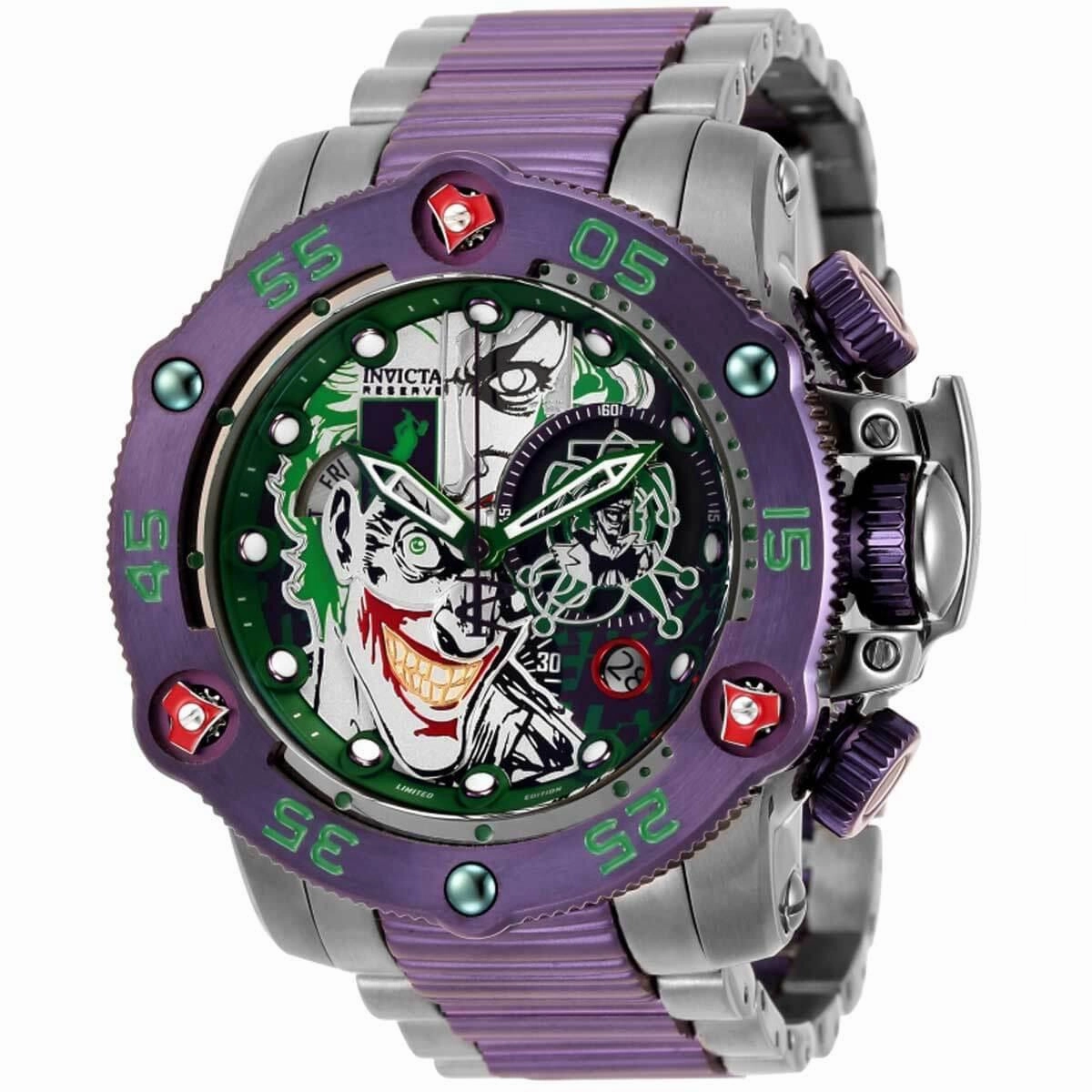 Invicta Men's Chronograph Watch - Reserve DC Comics Two Tone Steel Bracelet | 32371