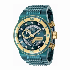 Invicta Men's Chronograph Watch - S1 Rally Green Stainless Steel Bracelet | 40766
