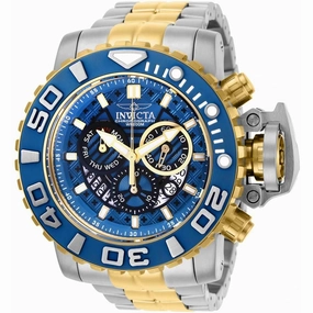 Invicta Men's Chronograph Watch - Sea Hunter Rotating Bezel Two Tone Bracelet | 22133
