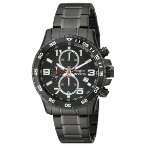 Invicta Men's Chronograph Watch - Specialty Quartz Black Dial Steel Bracelet | 14880