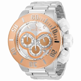 Invicta Men's Chronograph Watch - Specialty Silver and Rose Gold Dial Bracelet | 31539