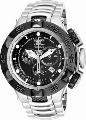 Invicta Men's Chronograph Watch - Subaqua NOMA V Black Dial Two Tone Bracelet | 15922