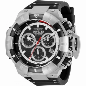 Invicta Men's Quartz Chronograph Watch - Akula Black and Silver Dial Strap | 31890