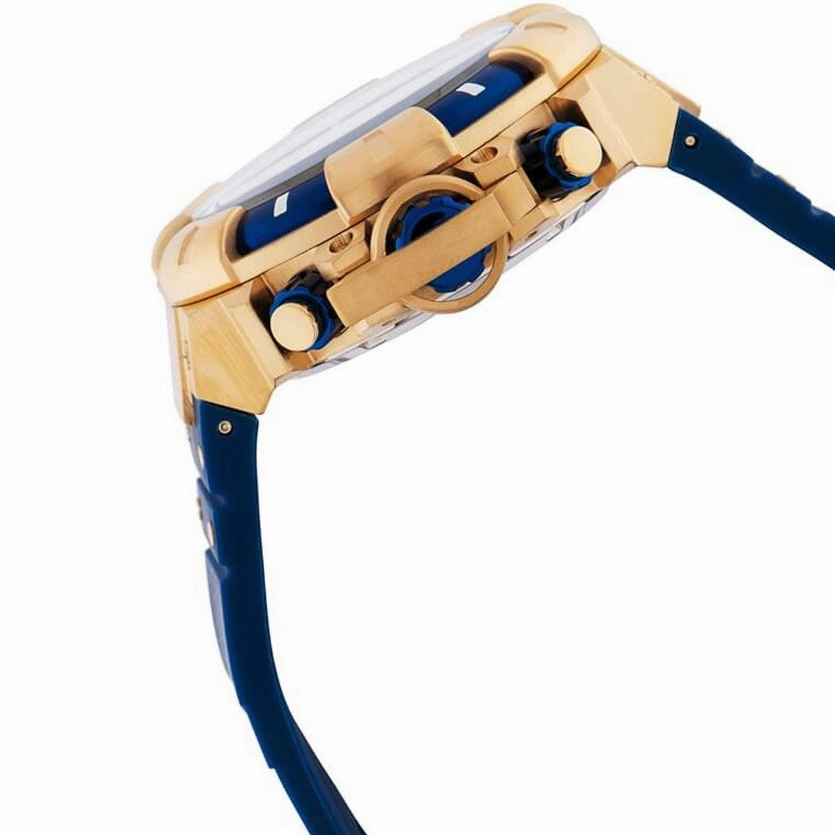 Invicta Men's Quartz Chronograph Watch - Akula Blue and Gold Dial Strap | 31899