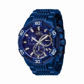 Invicta Men's Quartz Watch - Bolt Chronograph Blue Stainless Steel Bracelet | 40909