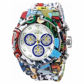 Invicta Men's Quartz Watch - Bolt Chronograph Silver Tone Dial Bracelet | 32414