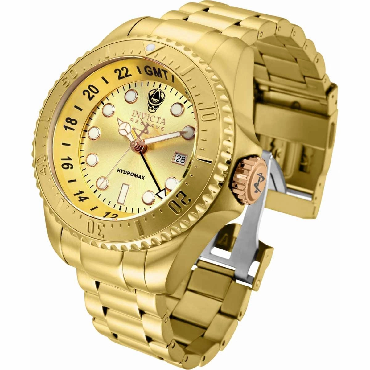 Invicta Men's Quartz Watch - Hydromax Yellow Gold Stainless Steel Bracelet | 34147