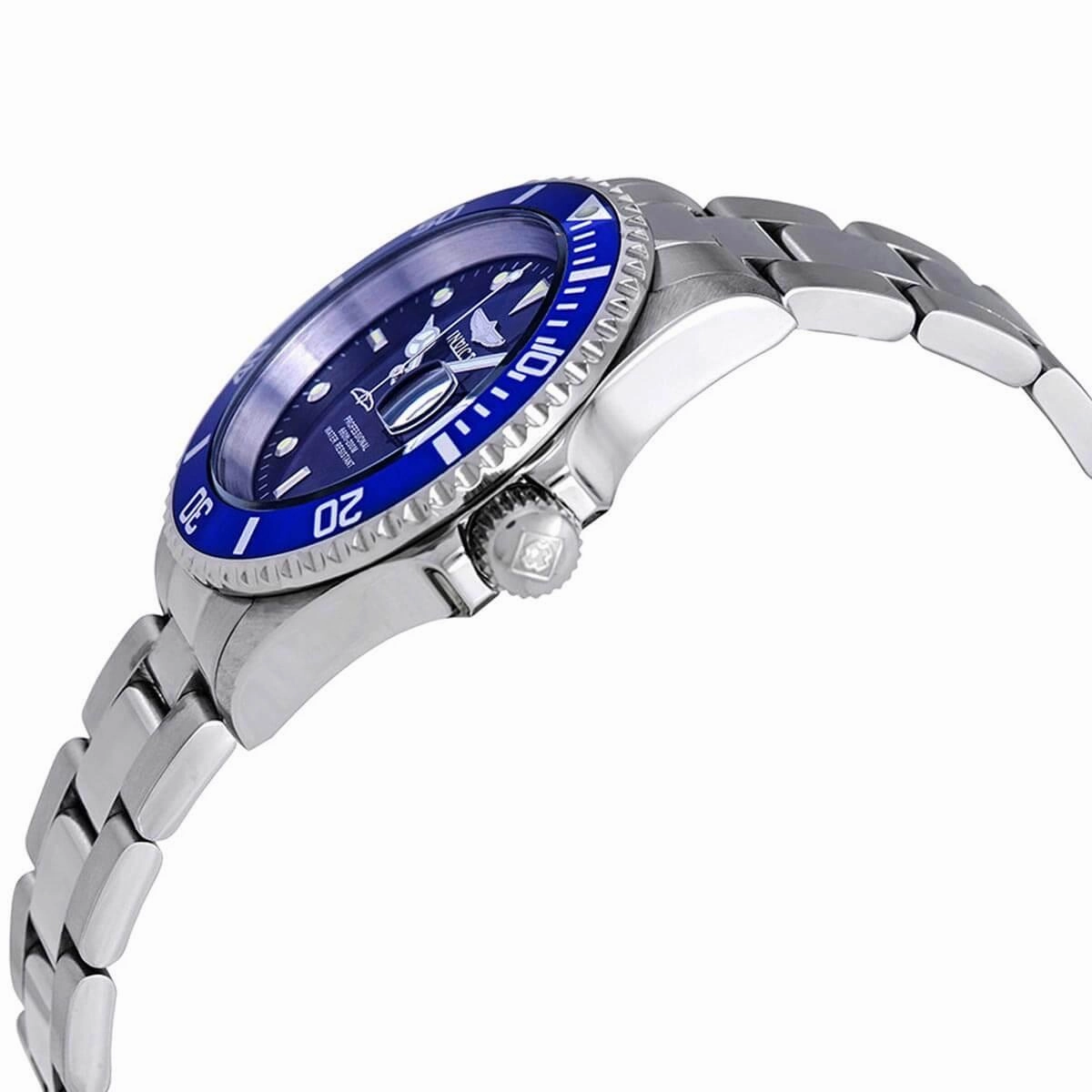 Invicta Men's Quartz Watch - Pro Diver Blue Dial Stainless Steel Bracelet | 26971