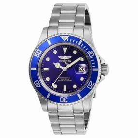Invicta Men's Quartz Watch - Pro Diver Blue Dial Stainless Steel Bracelet | 26971