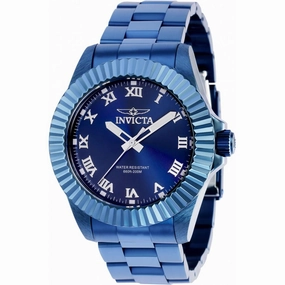 Invicta Men's Quartz Watch - Pro Diver Blue Dial Stainless Steel Bracelet | 37409
