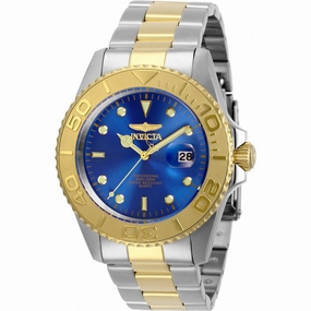 Invicta Men's Quartz Watch - Pro Diver Blue Dial Two Tone Bracelet | 29949