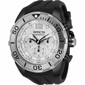 Invicta Men's Quartz Watch - Pro Diver Chronograph Silver Dial Bracelet | 33825