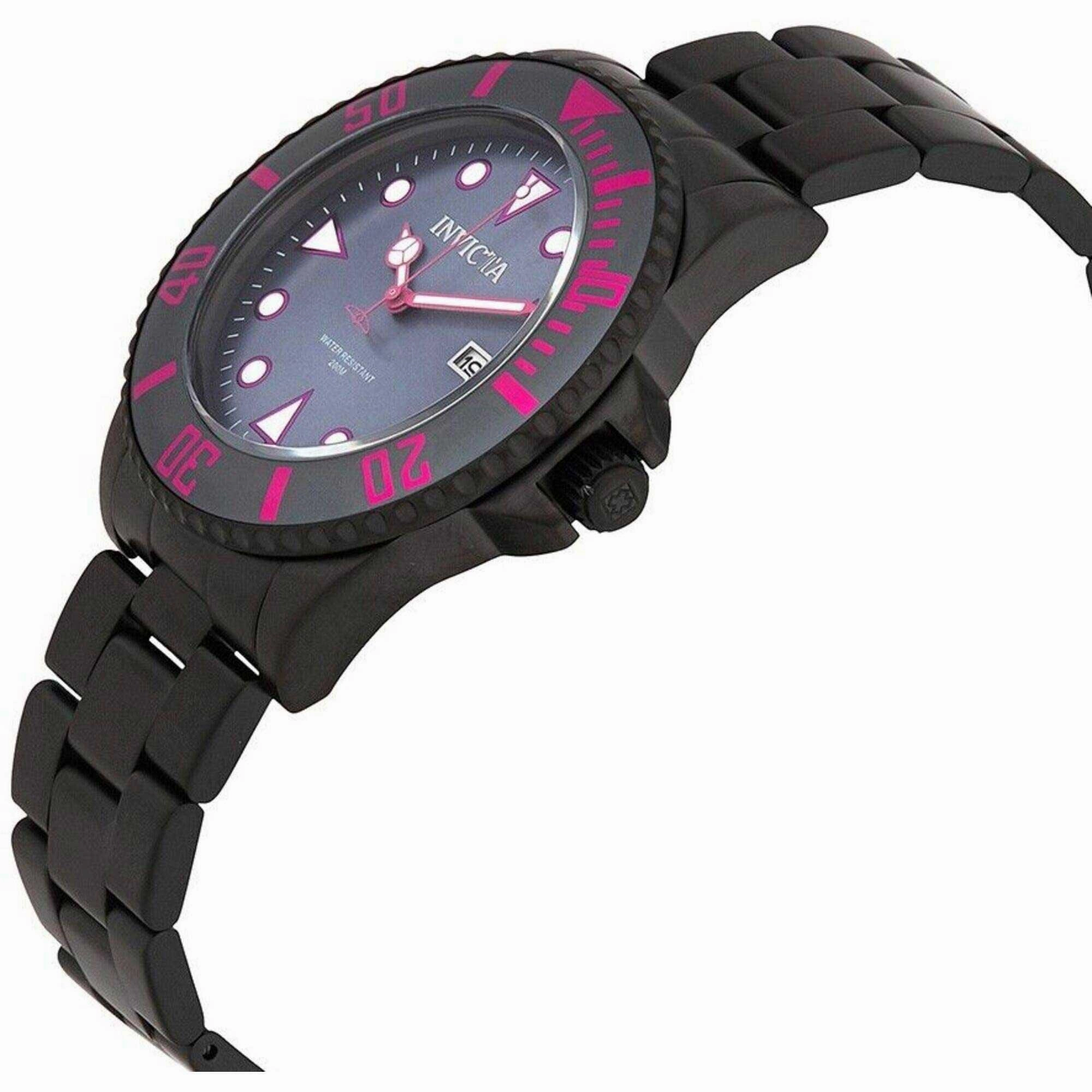 Invicta Men's Quartz Watch - Pro Diver Dark Blue Dial Black Bracelet | 90301