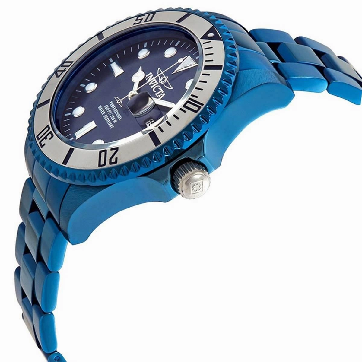Invicta Men's Quartz Watch - Pro Diver Rotating Bezel Blue Dial Bracelet | 27538