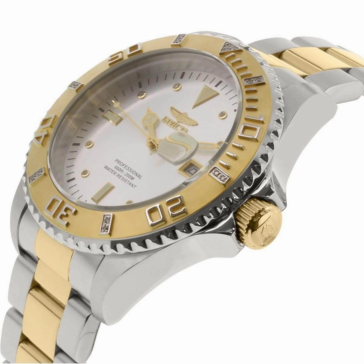 Invicta Men's Quartz Watch - Pro Diver Rotating Bezel Two Tone Steel Bracelet | 15285