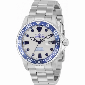 Invicta Men's Quartz Watch - Pro Diver Silver Dial Stainless Steel Bracelet | 36905