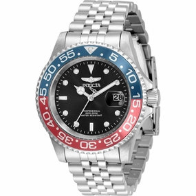 Invicta Men's Quartz Watch - Pro Diver Silver SS Bracelet Rotating Bezel | 34102