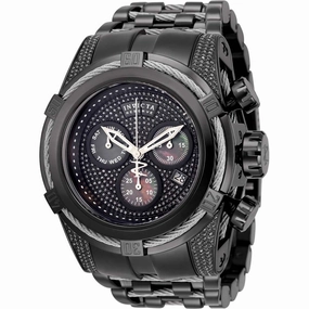 Invicta Men's Quartz Watch - Reserve Bolt Zeus Diamond Chrono Black Dial | 32784