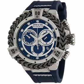 Invicta Men's Quartz Watch - Reserve Herc Chronograph Blue Rubber Strap | 33151