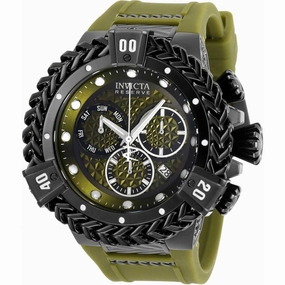Invicta Men's Quartz Watch - Reserve Herc Chronograph Green Rubber Strap | 33157