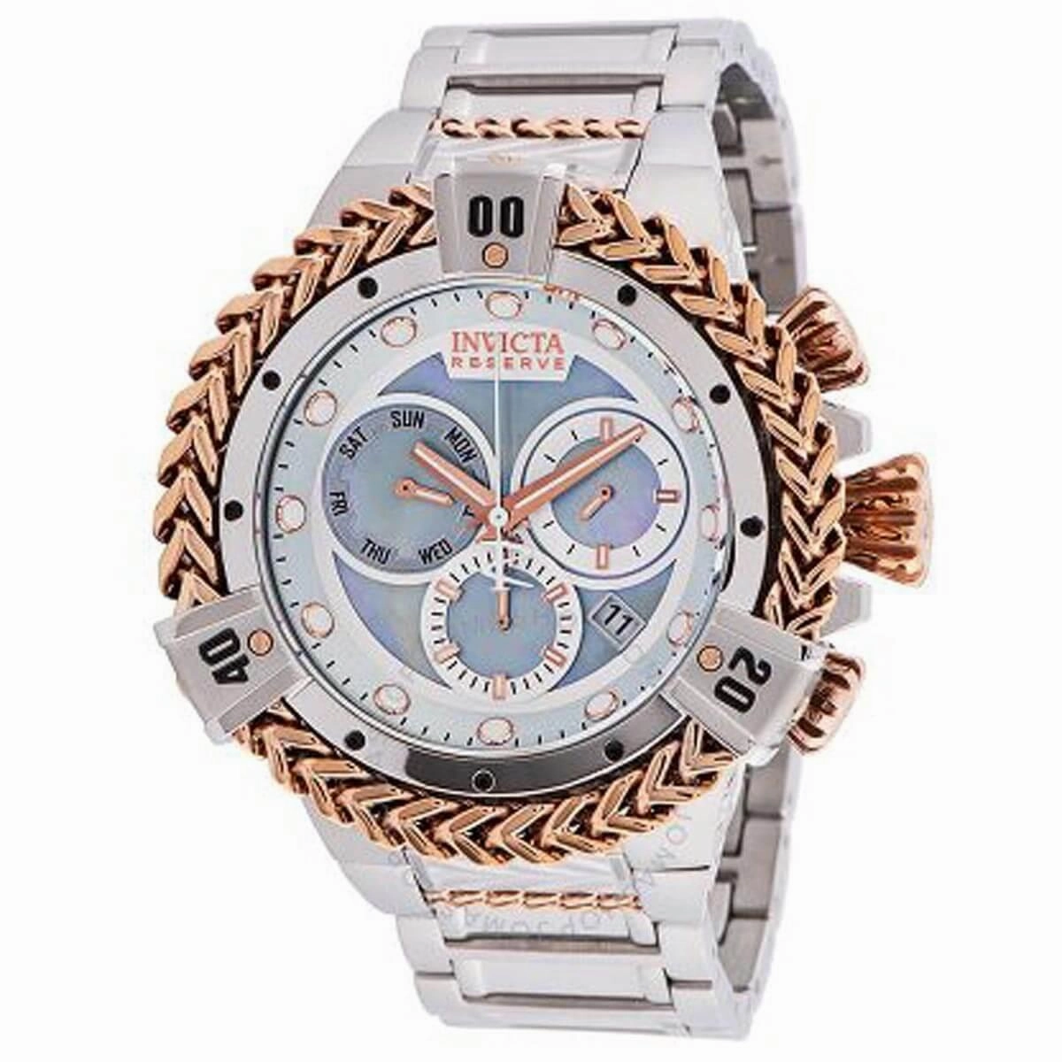 Invicta Men's Quartz Watch - Reserve Herc Chronograph MOP Dial Bracelet | 33863