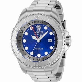 Invicta Men's Quartz Watch - Reserve Hydromax GMT Blue Dial Steel Bracelet | 37218