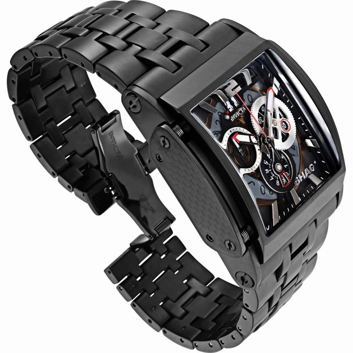 Invicta Men's Quartz Watch - Shaq Chronograph Black Stainless Steel Bracelet | 33736