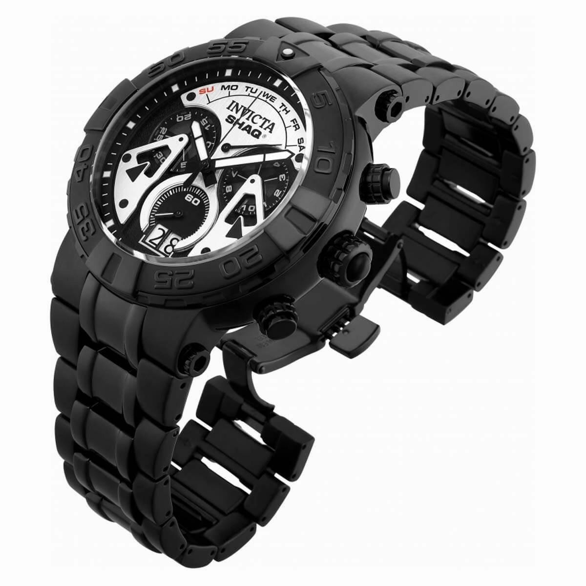 Invicta Men's Quartz Watch - Shaq Chronograph Black Steel Bracelet | 33786