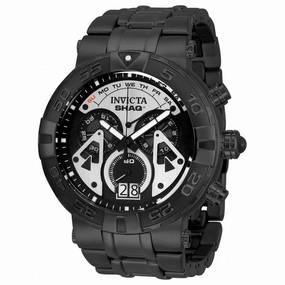 Invicta Men's Quartz Watch - Shaq Chronograph Black Steel Bracelet | 33786
