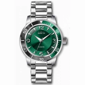 Invicta Men's Quartz Watch - Specialty Black and Green Bezel Bracelet | 38519