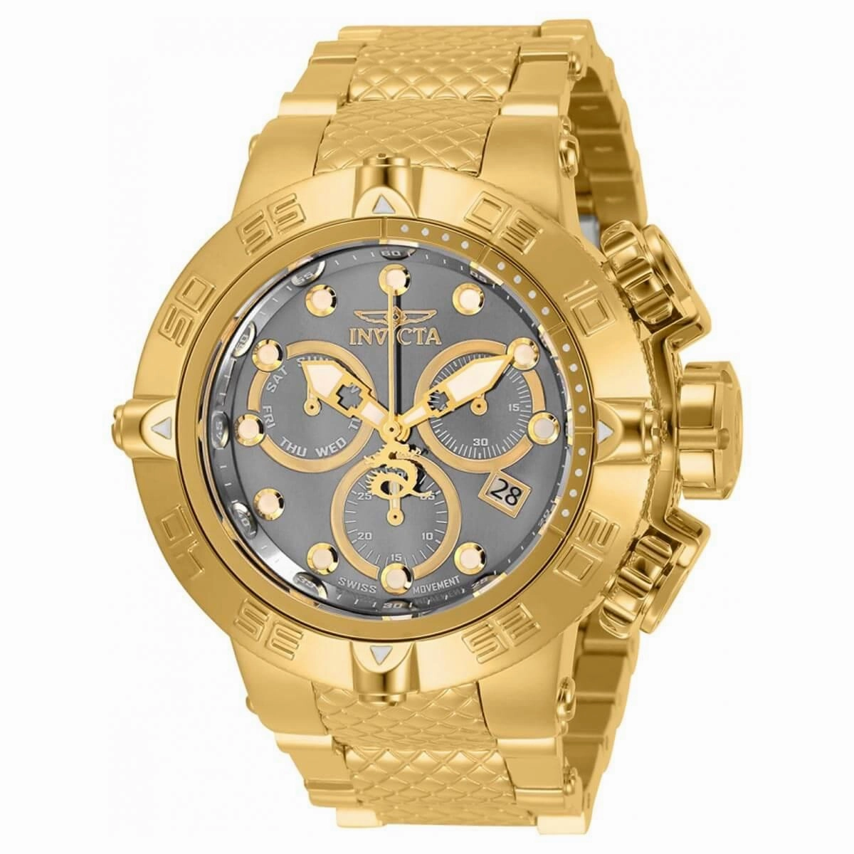 Invicta Men's Quartz Watch - Subaqua Chronograph Silver Tone Dial Bracelet | 32973