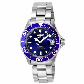 Invicta Men's Stainless Steel Automatic Watch - Pro Diver Blue Dial Date | 9094