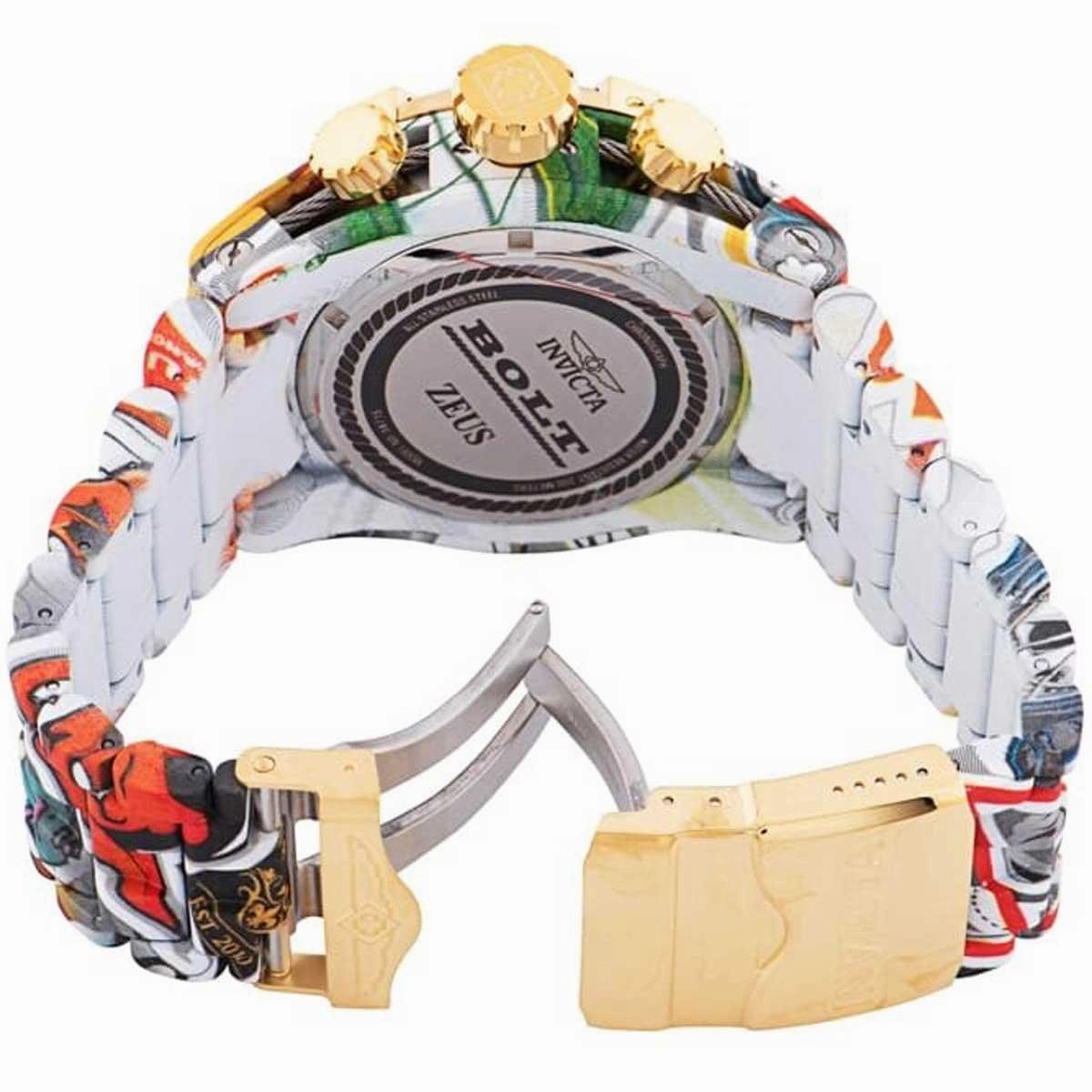 Invicta Men's Swiss Quartz Watch - Bolt Chronograph Stainless Steel Bracelet | 34715