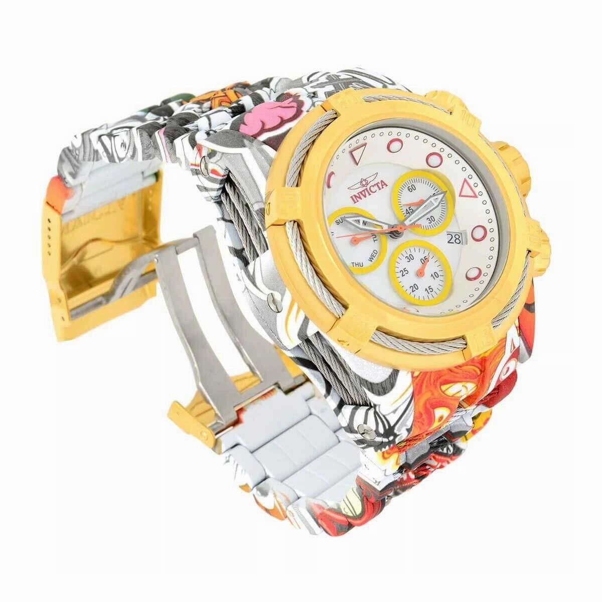 Invicta Men's Swiss Quartz Watch - Bolt Chronograph Stainless Steel Bracelet | 34715