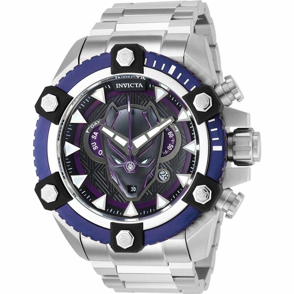 Invicta Men's Swiss Quartz Watch - Marvel Black Panther Chronograph Bracelet | 38323