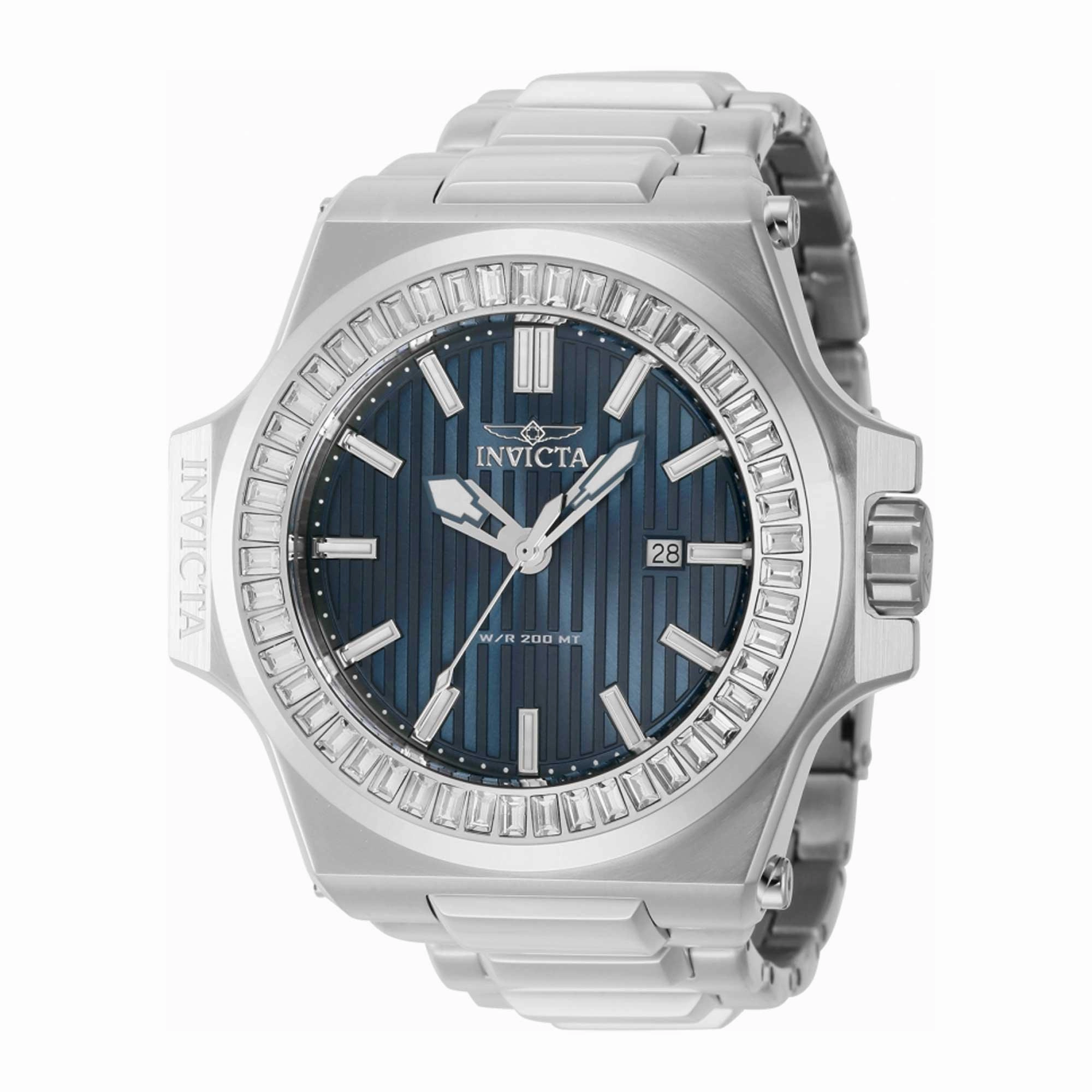 Invicta Men's Watch - Akula Blue Dial Stainless Steel Bracelet Date Display | 43380