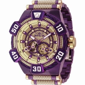 Invicta Men's Watch - Bolt Automatic Purple and Gold Glass Fiber Bracelet | 40190