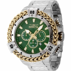 Invicta Men's Watch - Bolt Chronograph Green Dial Silver Tone Steel Bracelet | 48155