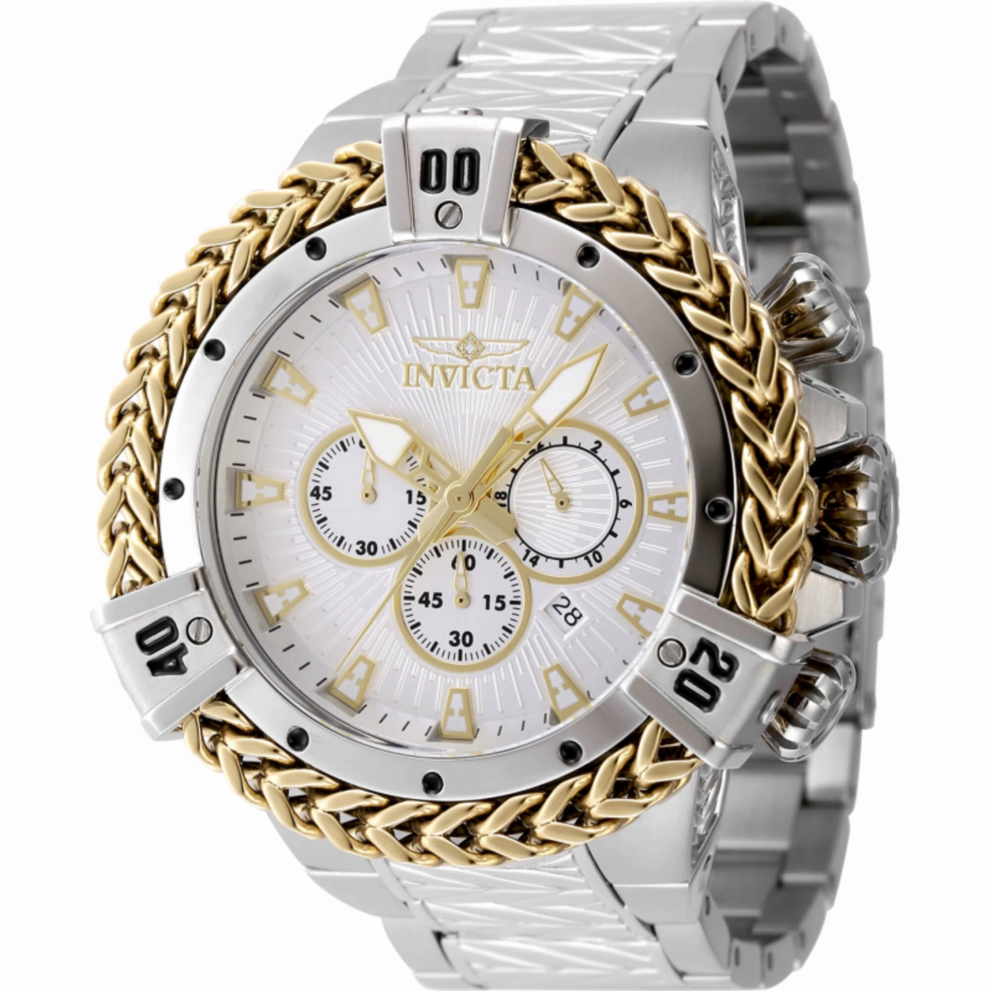 Invicta Men's Watch - Bolt Chronograph Silver Dial Stainless Steel Bracelet | 48156