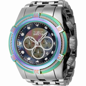 Invicta Men's Watch - Bolt Zeus Chrono Iridescent and Silver Dial Bracelet | 43353