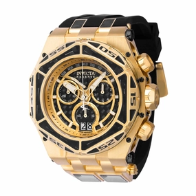 Invicta Men's Watch - Carbon Hawk Swiss Quartz Chrono Gold and Black Dial | 38890