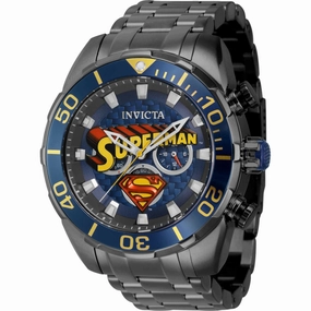 Invicta Men's Watch - DC Comics Superman Gunmetal Stainless Steel Bracelet | 43558