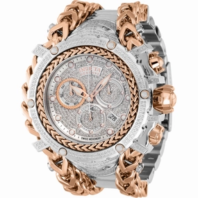 Invicta Men's Watch - Gladiator Chrono Rose Gold and Silver Dial Bracelet | 35058