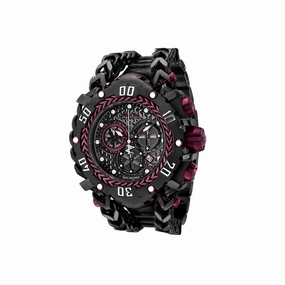 Invicta Men's Watch - Gladiator Reserve Chrono Black Dial Steel Bracelet | 36625
