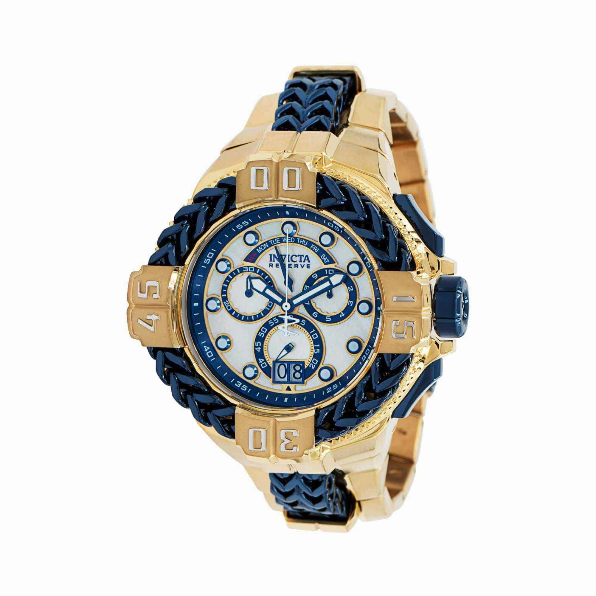 Invicta Men's Watch - Gladiator Spartacus Dark Blue, Yellow Gold Bracelet | 38714