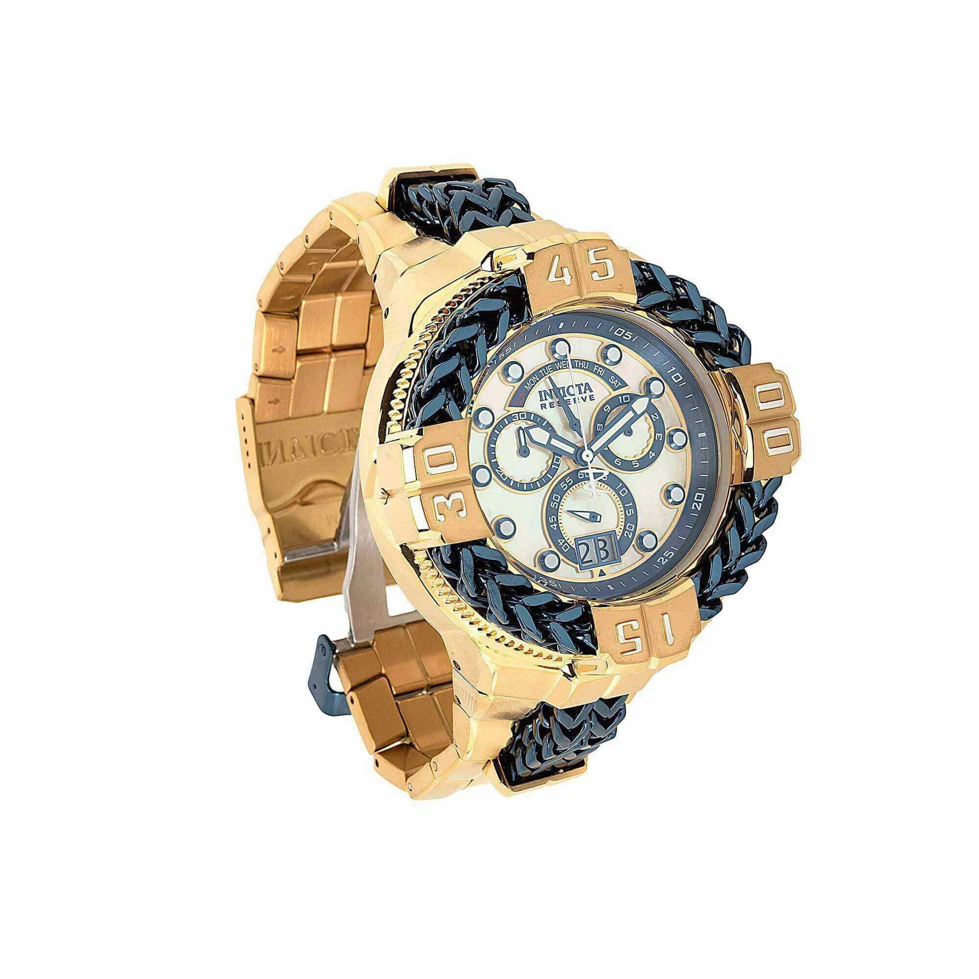 Invicta Men's Watch - Gladiator Spartacus Dark Blue, Yellow Gold Bracelet | 38714