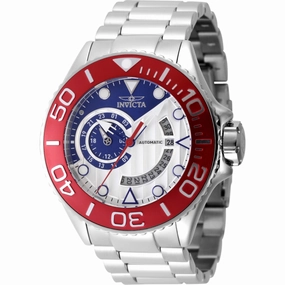 Invicta Men's Watch - Grand Diver Automatic Silver, Blue Dial Steel Bracelet | 47545