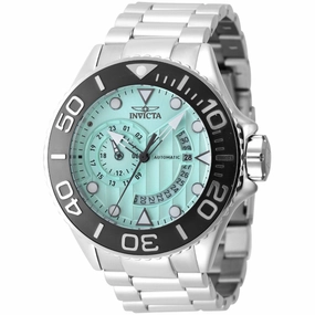 Invicta Men's Watch - Grand Diver Automatic Turquoise Dial Steel Bracelet | J47541