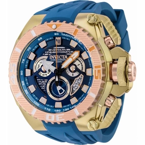Invicta Men's Watch - Jason Taylor Chrono Blue and Rose Gold Dial with Cage | 38058